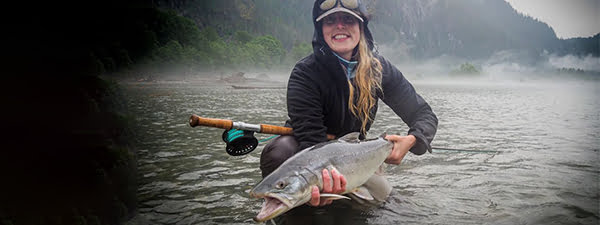 Amanda Fitch Bull Trout Fishing with Bentley's Fishing Adventures